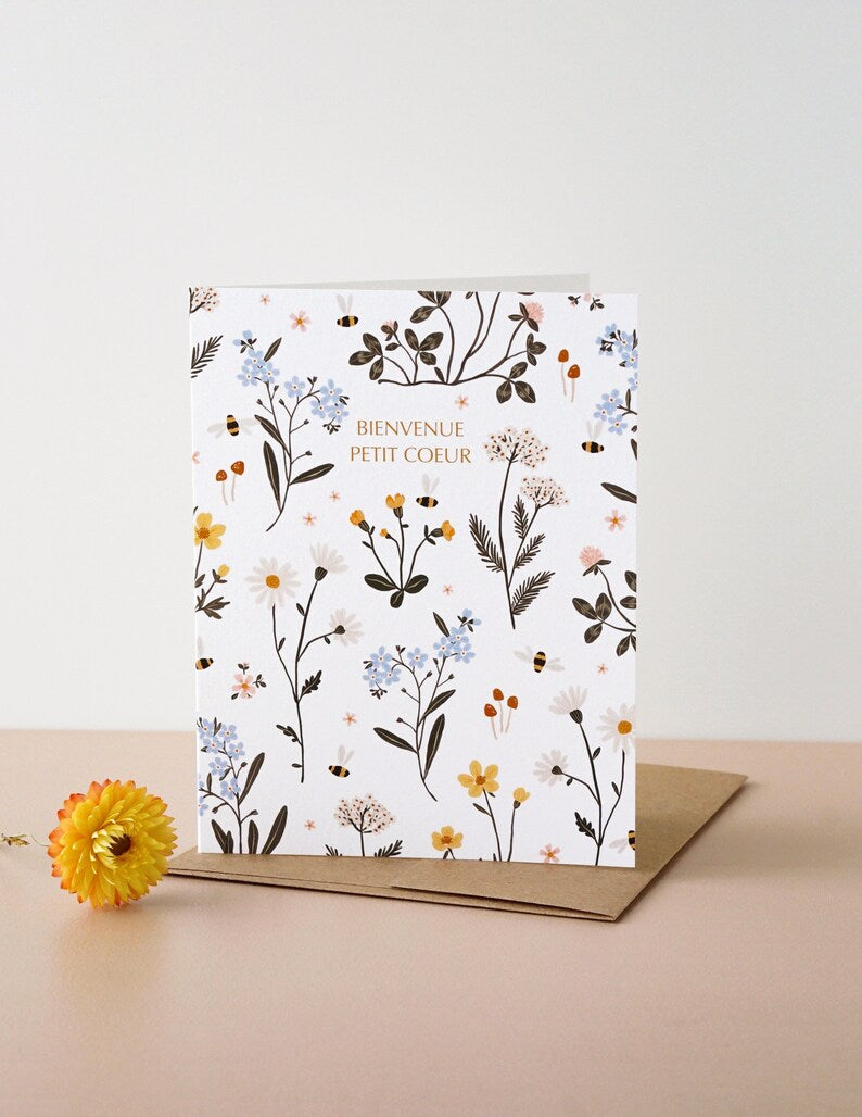 Carte Jardin floral ~ Joannie Houle | Papier fleuri co.