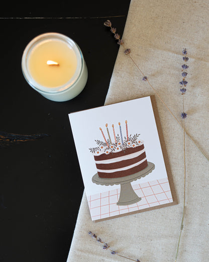 Carte Gâteau d'anniversaire ~ Joannie Houle | Papier fleuri co.