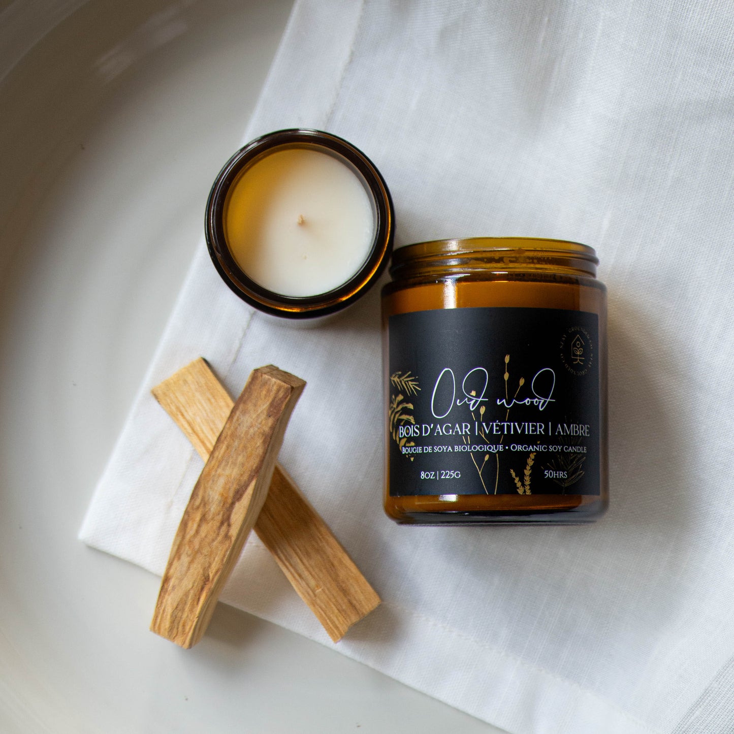 Bougie Bois d'Agar & Ambre | Oud Wood